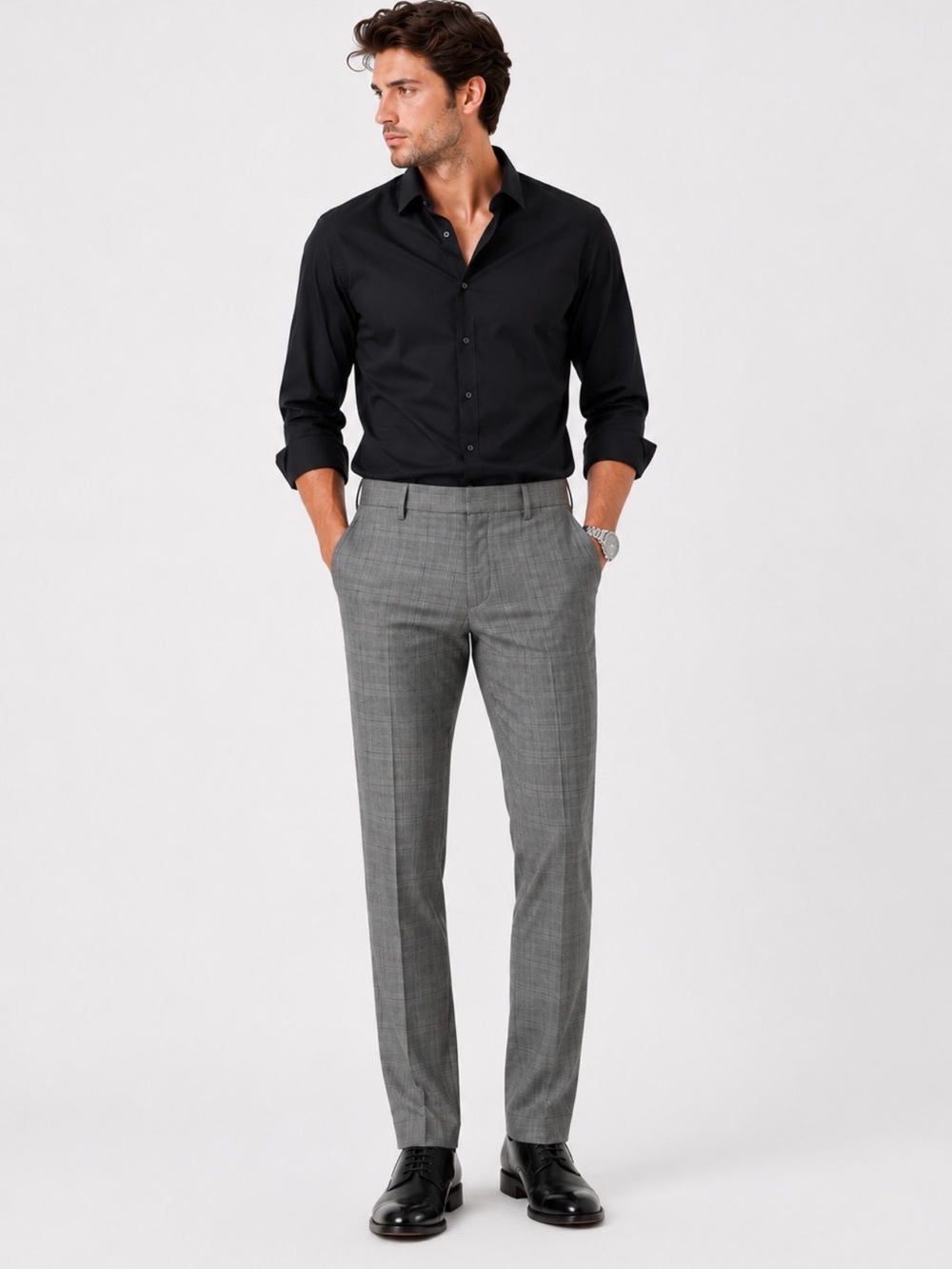 Perry Ellis Gray Twill Slim Fit Dress Pants 32x32 NWOT